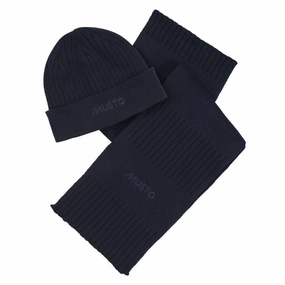 Trending Today Steal Shop Hot Picks Musto Marina Beanie And Scarf Gift Set - Navy