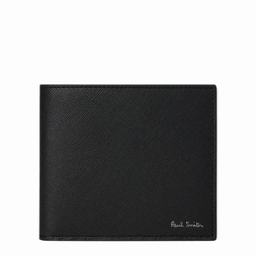 Limited Time Steal Paul Smith Signature Stripe Balloon Mount Fuji Interior Billfold Wallet Black