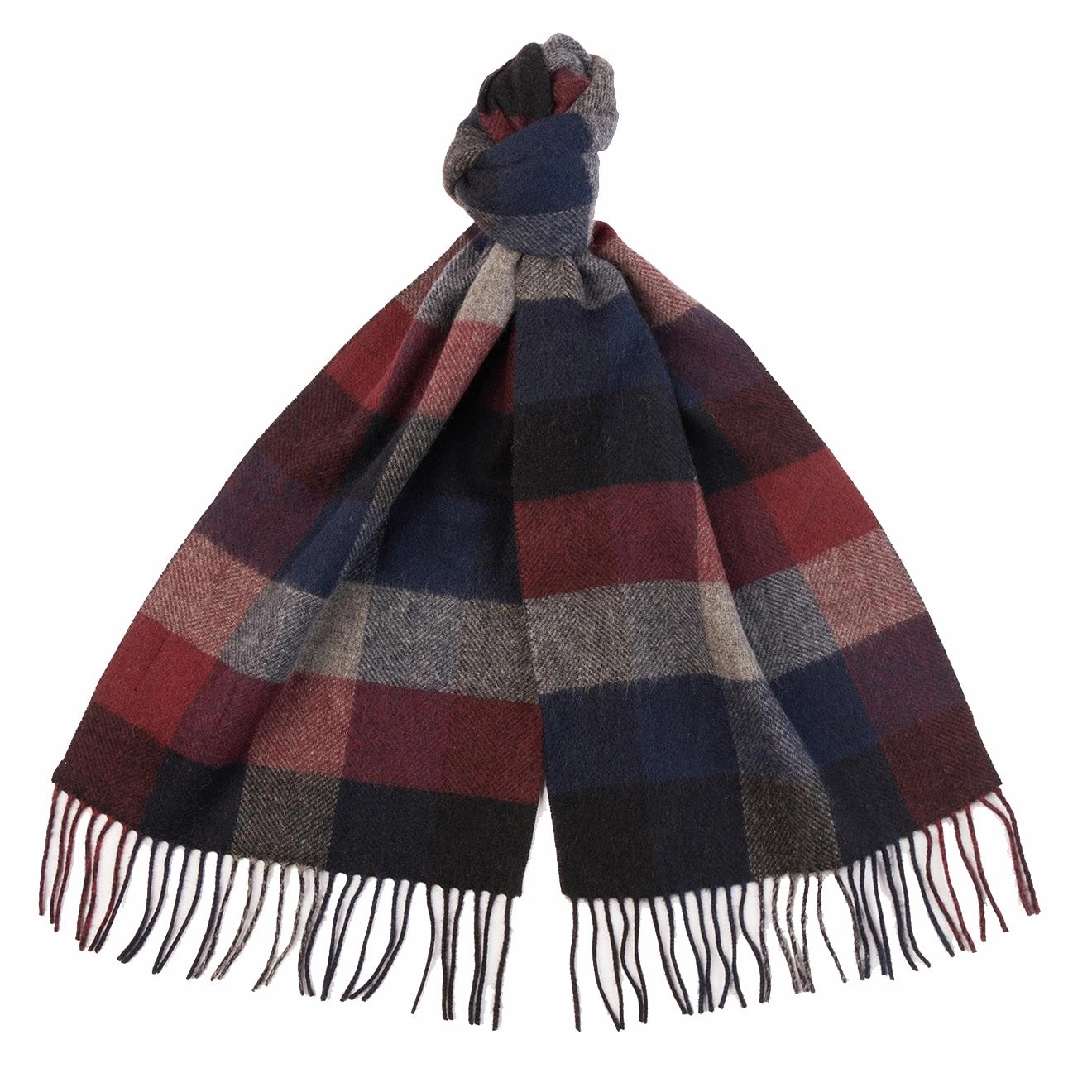 Mega Savings Now Deal Frenzy Today Barbour Largs Scarf Navy / Cordovan