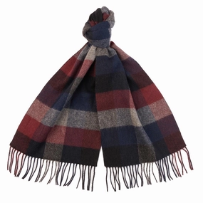 Mega Savings Now Deal Frenzy Today Barbour Largs Scarf Navy / Cordovan
