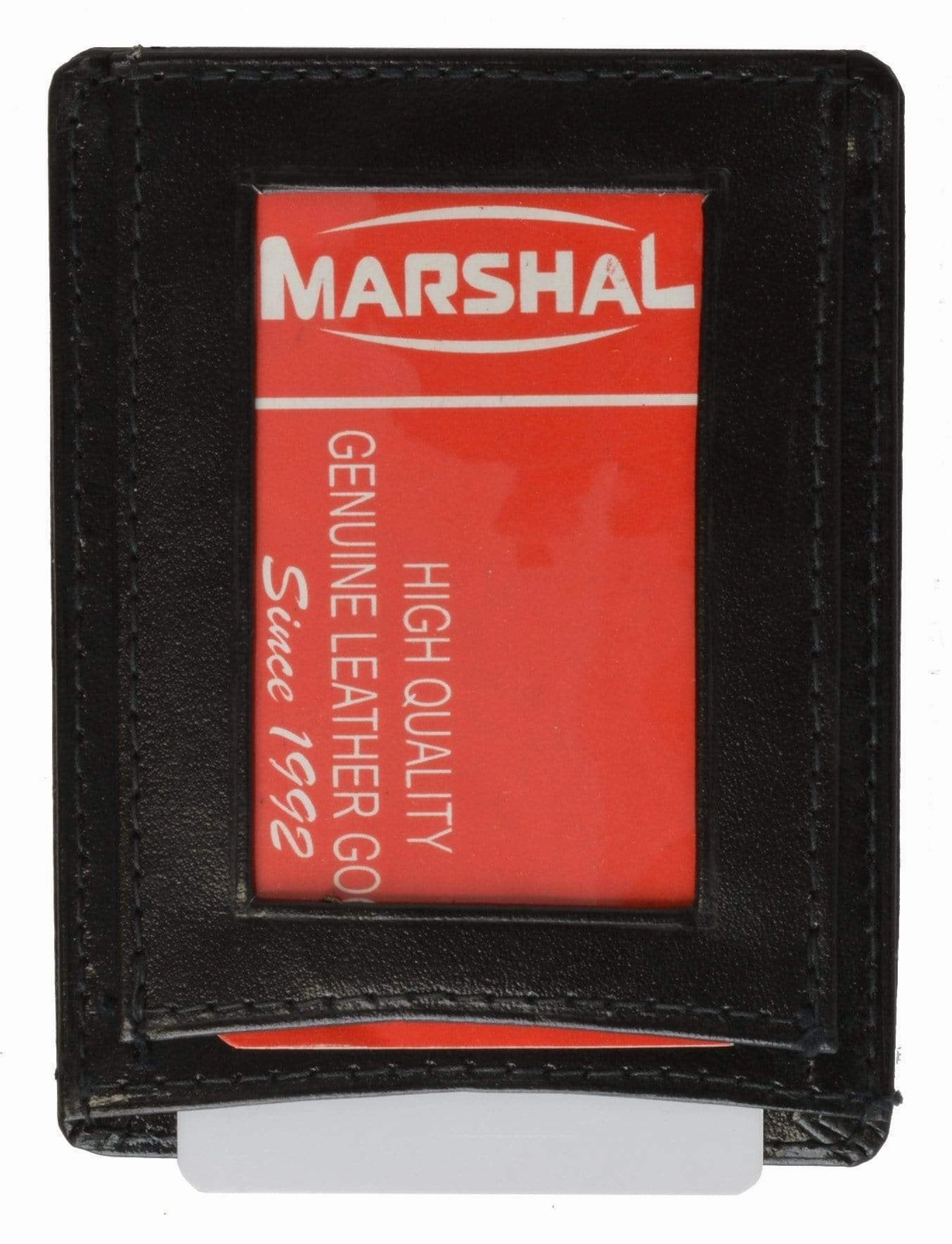 Genuine Leather Mens Money Clip W/Id Holder 262 (C) Exclusive Online Discount
