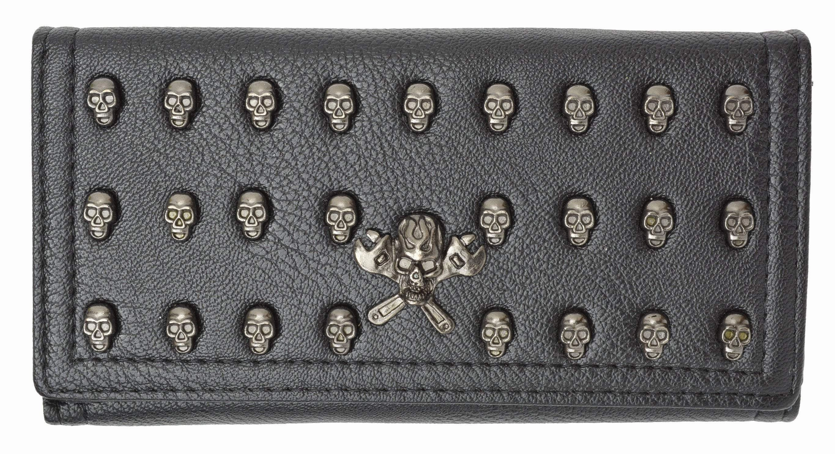 Womens New Fashion Skull Design Clutch Credit Card Id Holder Wallet 137-01 (C) Limited Time Steal Shop Grab Offer