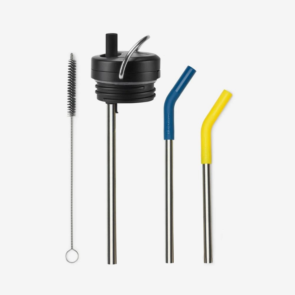 Shop Todays Picks Shop Grab Now Klean Kanteen Twist Cap W/Straw Kit (For Tkwide Bottles) Black