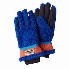 Save More Now Sale Ending Soon Elmer Gloves Wool Pile 5 Finger Glove Blue