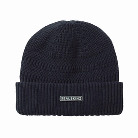 Sealskinz Gressenhall Waterproof Cold Weather Beanie - Navy Limited Time Steal