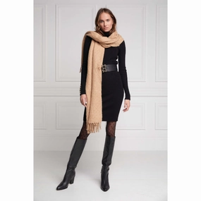 Holland Cooper Chelsea Ladies Scarf - Camel Marl Dont Wait Save Today Clearance Event Alert