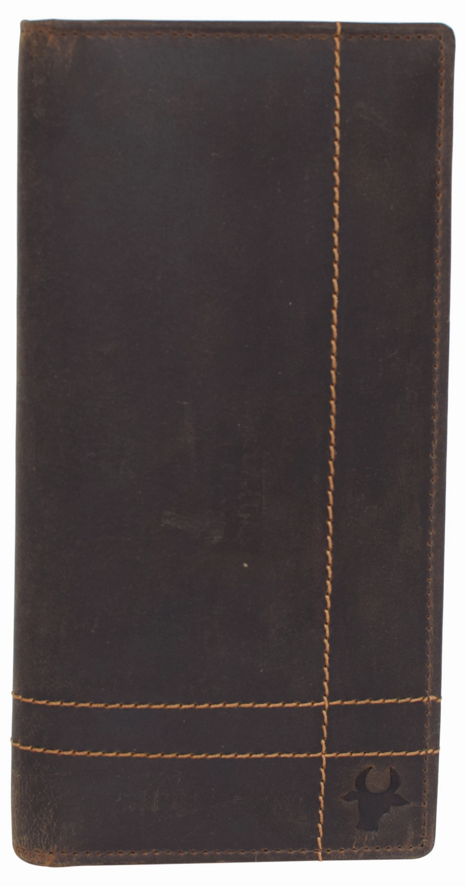 Rfid Vintage Genuine Leather Long Bifold Checkbook Cover Holder For Men & Women Exclusive Online Discount