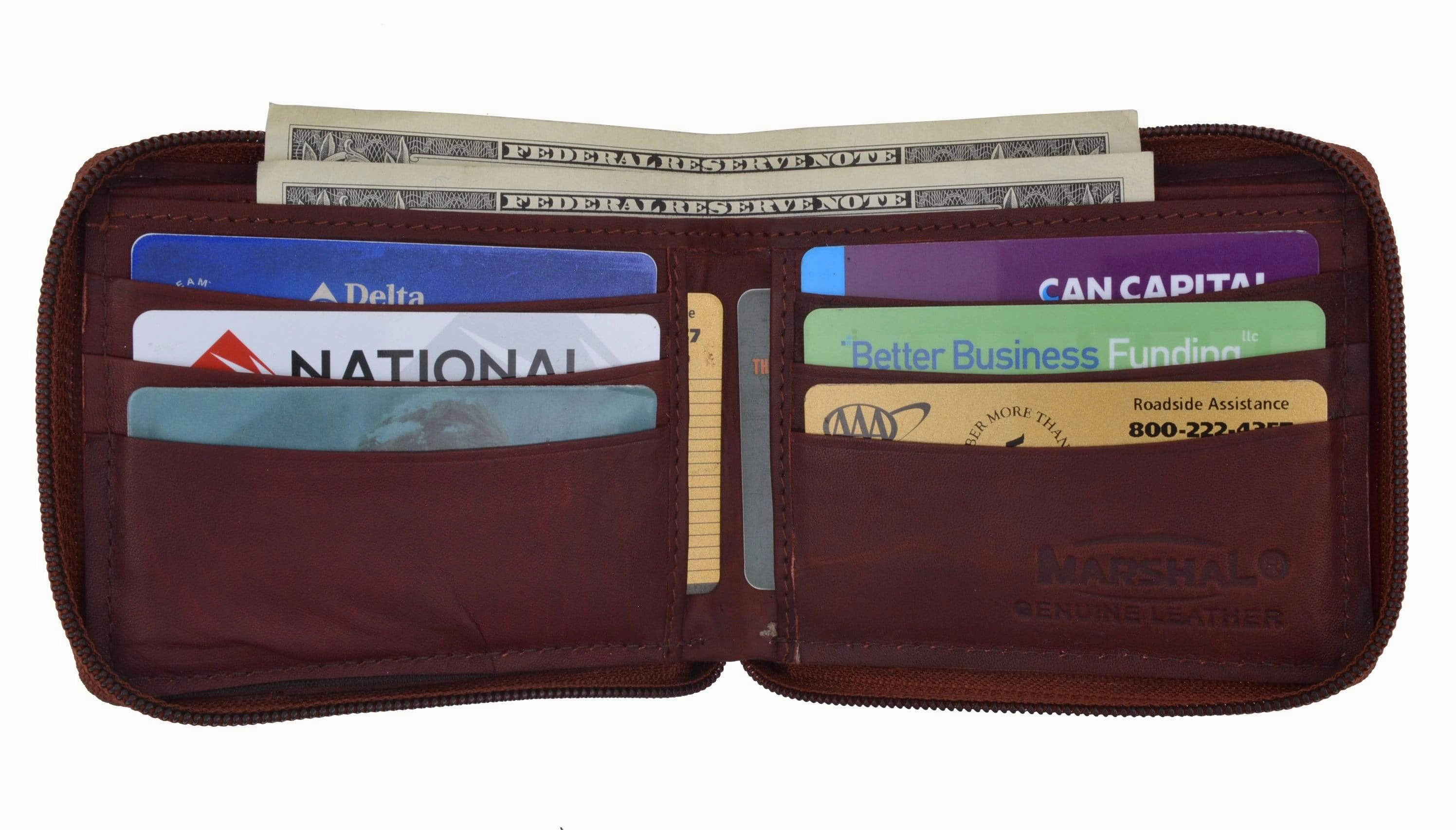 Limited Time Steal Steal Todays Offer Mens Leather Wallet Pockets Money Purse Credit Card Clutch Bifold Zipper 1456 Cf