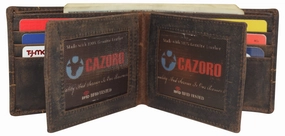 Hot Offer Event Mega Hot Offer Cazoro Wallets For Men Rfid Blocking Vintage Leather Large Bifold Double Id Window Wallet With Box