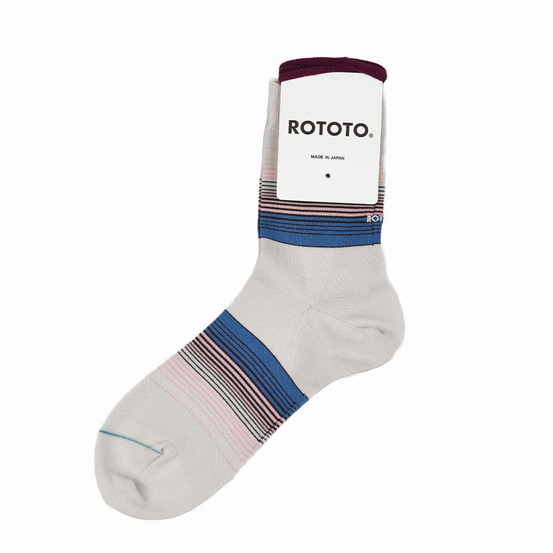 Rototo Four Stripe Light Gray Special Deal Frenzy Special Occasion Discount