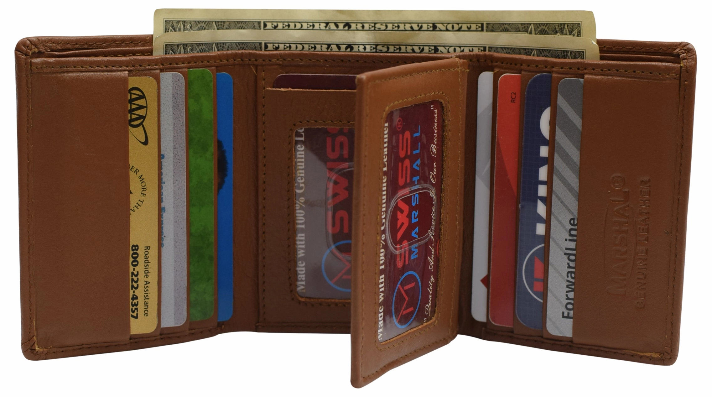 Swiss Marshall Men'S Rfid Blocking Premium Leather Classic Trifold Wallet Exclusive Savings Event