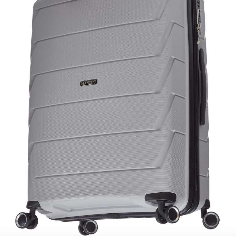 Mega Savings Now Flash Offer Today Mancini Melbourne Collection Expandable 20" Spinner Carry-On Luggage