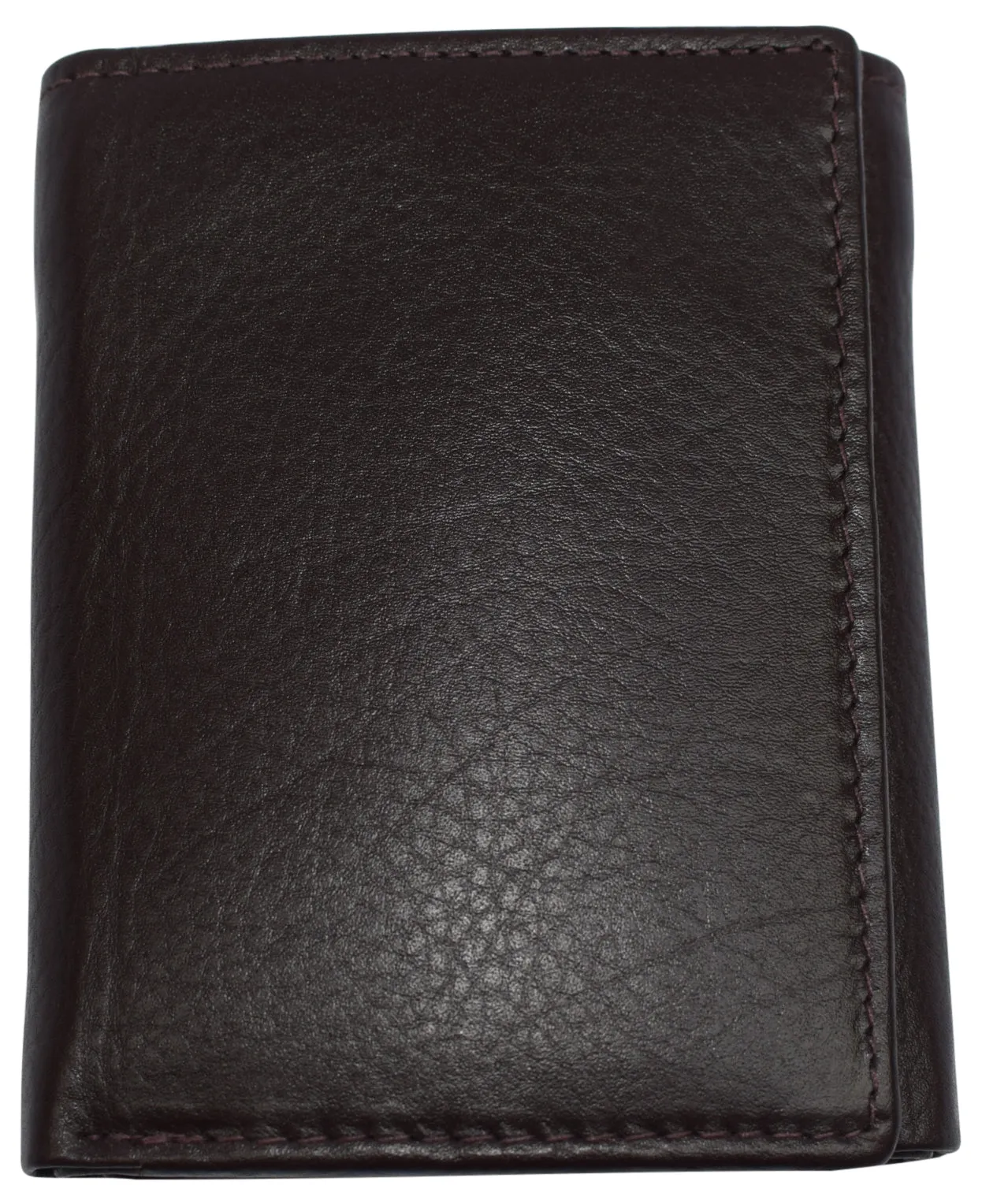 Marshal Men'S Rfid Blocking Full Grain Leather 2 Id Windows Trifold Wallet Weekend Flash Offer