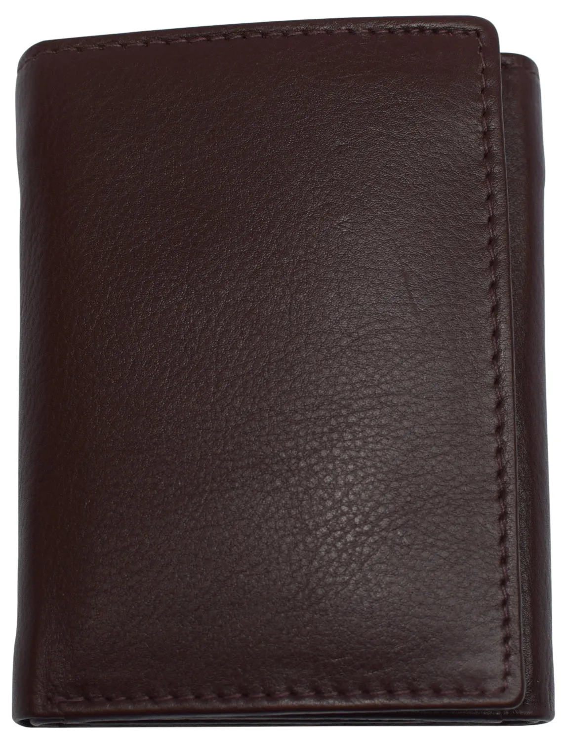 Marshal Men'S Rfid Blocking Full Grain Leather 2 Id Windows Trifold Wallet Mega Discount Today