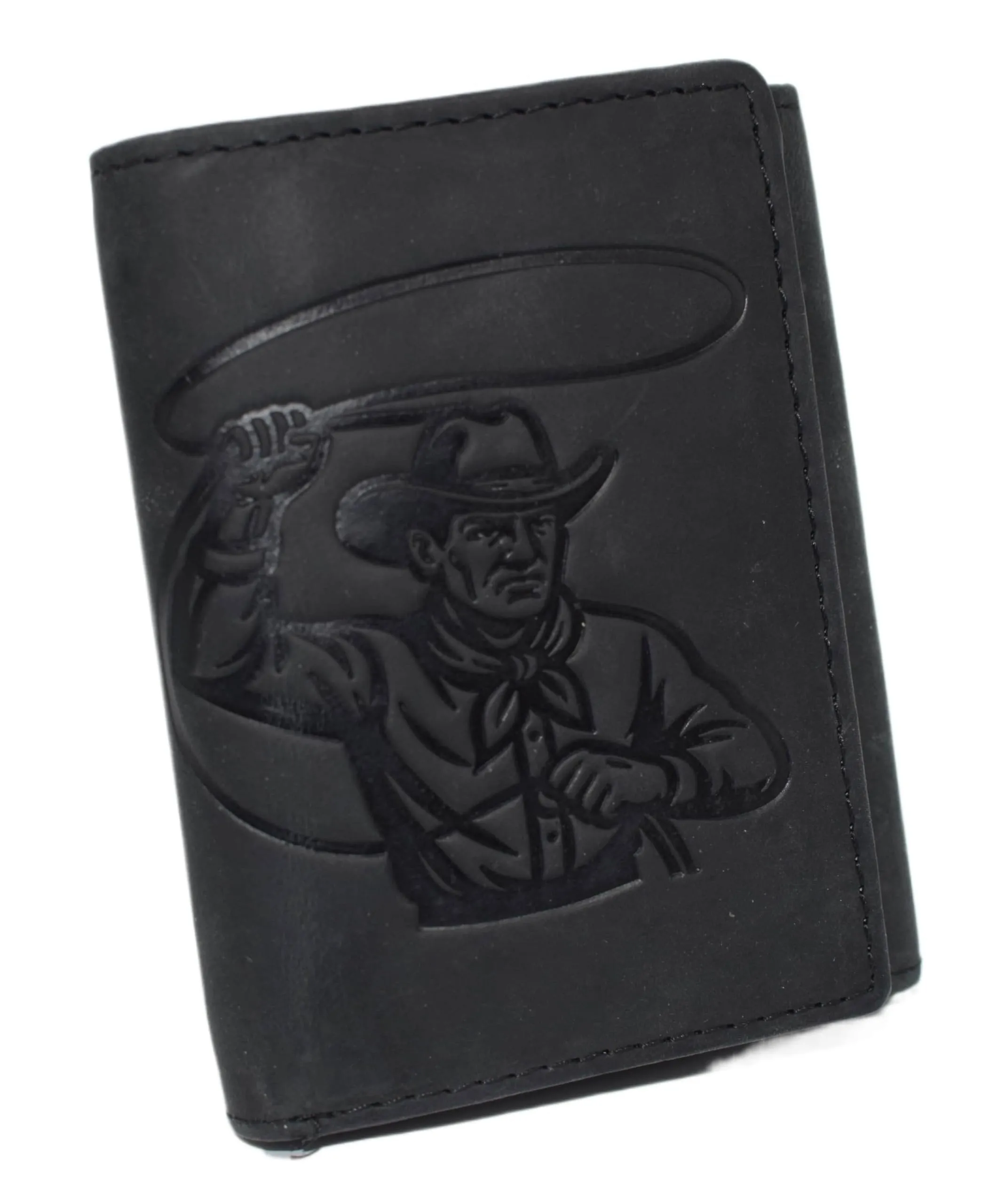 Today Only Discount Alert Shop the Best Deals Marshal MenS Western Leather Chain Wallet  Rfid Blocking Trifold Biker Wallet With Cowboy Rodeo With Lasso Design And Snap Closure