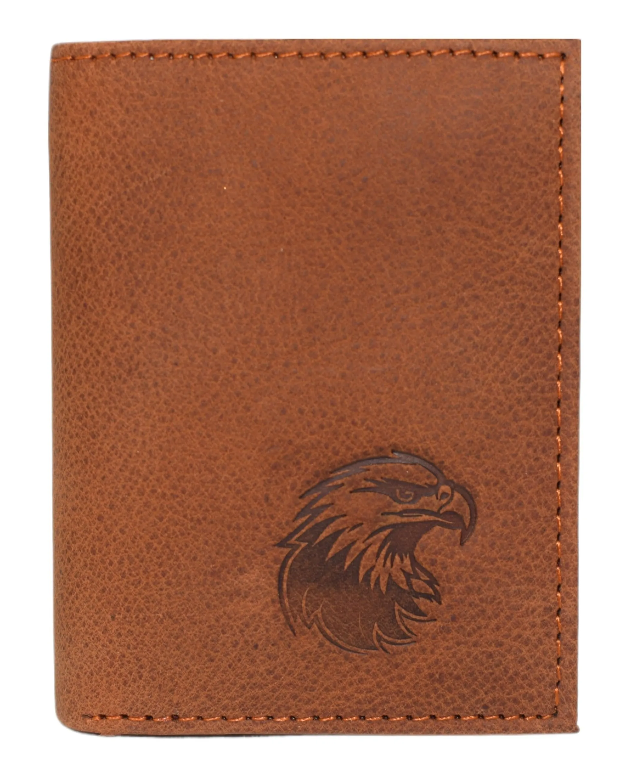 Marshal MenS Western Trifold Leather Wallet  Genuine Cowhide Rfid Blocking Wallet With Debossed American Eagle Design  Slim Patriotic Wallet Trending Offer Today Hot Sale Alert