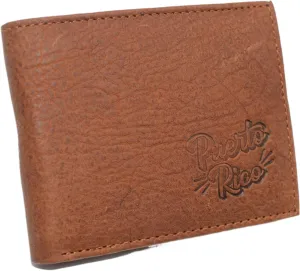 Marshal Puerto Rico Genuine Leather Rfid Blocking Bifold Trifold Boricua Wallet For Men (Bifold) New Arrival Discount Online Exclusive Savings