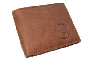 Price Drop Today Mega Discount Event Marshal Puppy Men'S Genuine Leather Rfid Blocking Credit Card Id Bifold Trifold Wallet (Trifold)