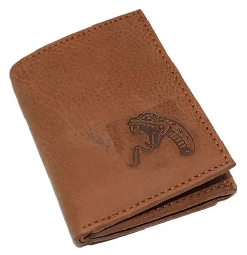 Marshal Rfid Blocking Snake Genuine Leather Bifold Trifold Cobra Wallet For Men (Trifold) Shop Hot Picks Trending Offer Today