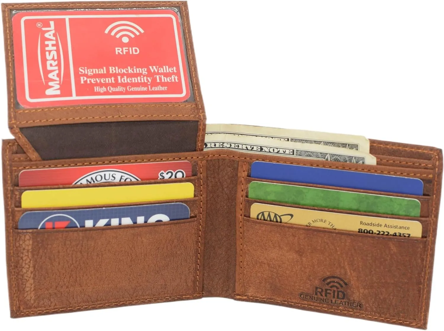 Clearance Event Alert Today Only Steal Marshal Statue Of Liberty Bifold Trifold Rfid Blocking Genuine Leather Wallet For Men Usa