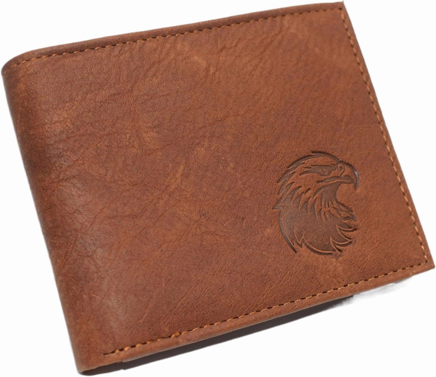 Best Price Online Marshal American Eagle Genuine Leather Bifold Trifold Rfid Blocking Wallet For Men (Bifold)