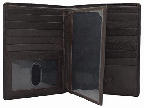 Big Savings Event Marshal Bifold Genuine Leather Rfid Blocking Wallet For Men Card Slots, 2 Bill Compartments, Id Windows, Money,
