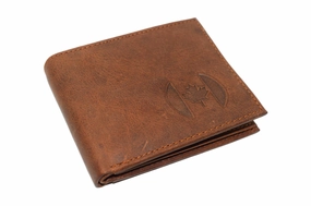 Marshal Canada Flag Rfid Blocking Genuine Leather Bifold Trifold Wallet For Men (Bifold) Gift Sale Event Shop Smart Deals