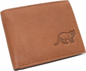 Best Price Today Online Deal Frenzy Marshal Cat Rfid Blocking Real Leather Bifold Trifold Kitty Cat Wallet For Men (Bifold)