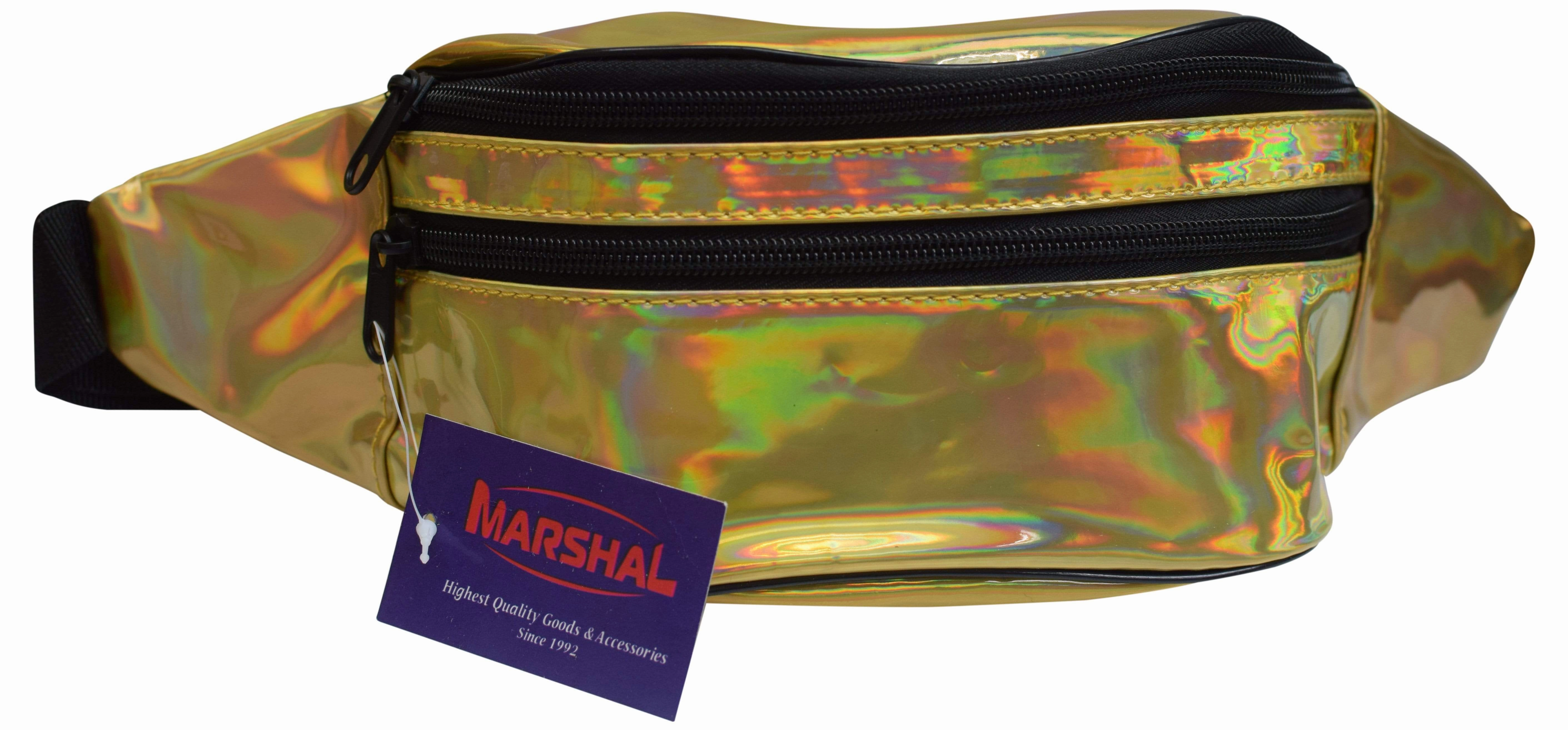 Todays Special Savings Big Sale Today Marshal Holographic Rave Fanny Pack - Packs For Festival Women, Men | Cute Fashion Waist Bag Belt Bags