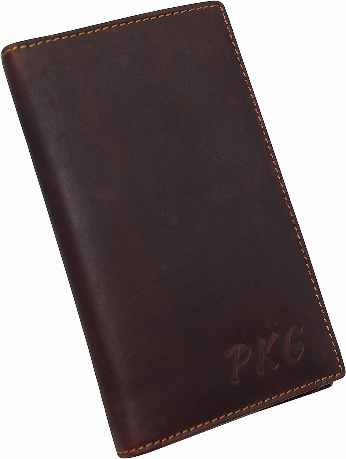 Dont Miss Big Savings Limited Stock Hot Deal Marshal Personalized Name Initials Rfid Blocking Bifold Vintage Leather Credit Card Id Holder Long Wallet