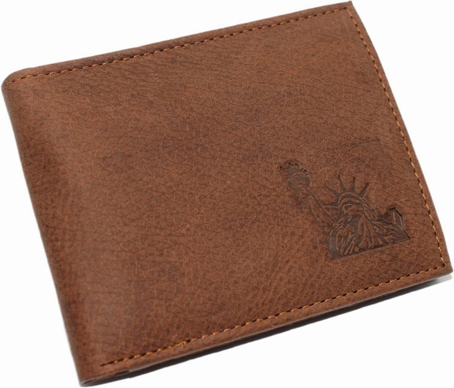 Marshal Statue Of Liberty Bifold Trifold Rfid Blocking Genuine Leather Wallet For Men Usa Save More Online