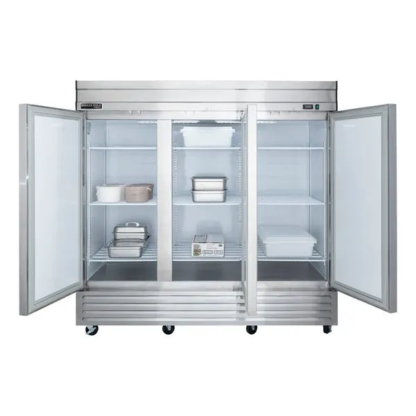 Maxx Cold - MVF-72FDHC V-Series 3 Door Reach-In Freezer, Bottom Mount, in Stainless Steel