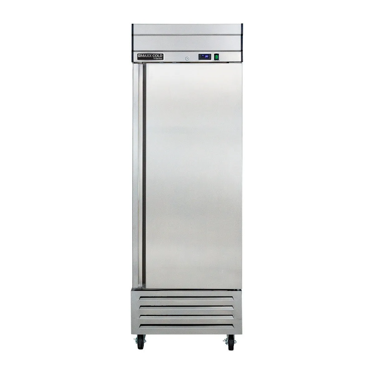 Maxx Cold - MVR-23FDHC V-Series 1 Door Reach-In Refrigerator, Bottom Mount, in Stainless Steel