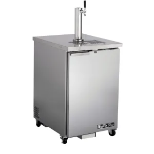 Maxx Cold - MXBD24-1SHC Single?Tower Beer Dispenser, 23.3"W, 7.2 cu. ft., 1 Barrel/Keg (204L) Storage Capacity, in Stainless Steel