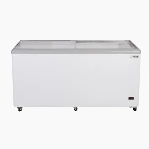Maxx Cold - MXF52F Sliding Glass Top Mobile Ice Cream Display Freezer, 52"W, 11 cu. ft. Storage Capacity,  Equipped with (4) Wire Baskets, in White