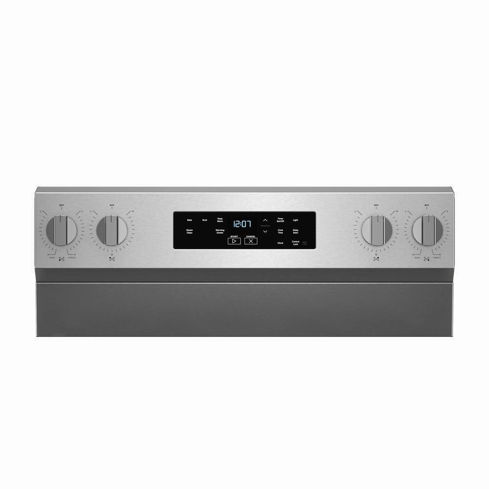 Maytag MFES4030RS 30-Inch Wide Electric Range With Steam Clean - 5.3 Cu. Ft.