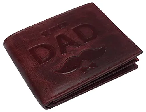 New Arrival Discount Hot Offer Inside Genuine Leather Rfid Blocking Men'S Bifold Super Dad Wallet