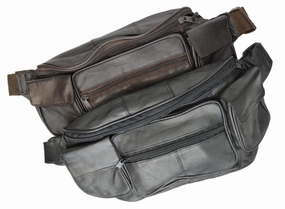 Genuine Lambskin Leather Pouch Jumbo Size Fanny Bag By Marshal Wallet Limited Edition Offer