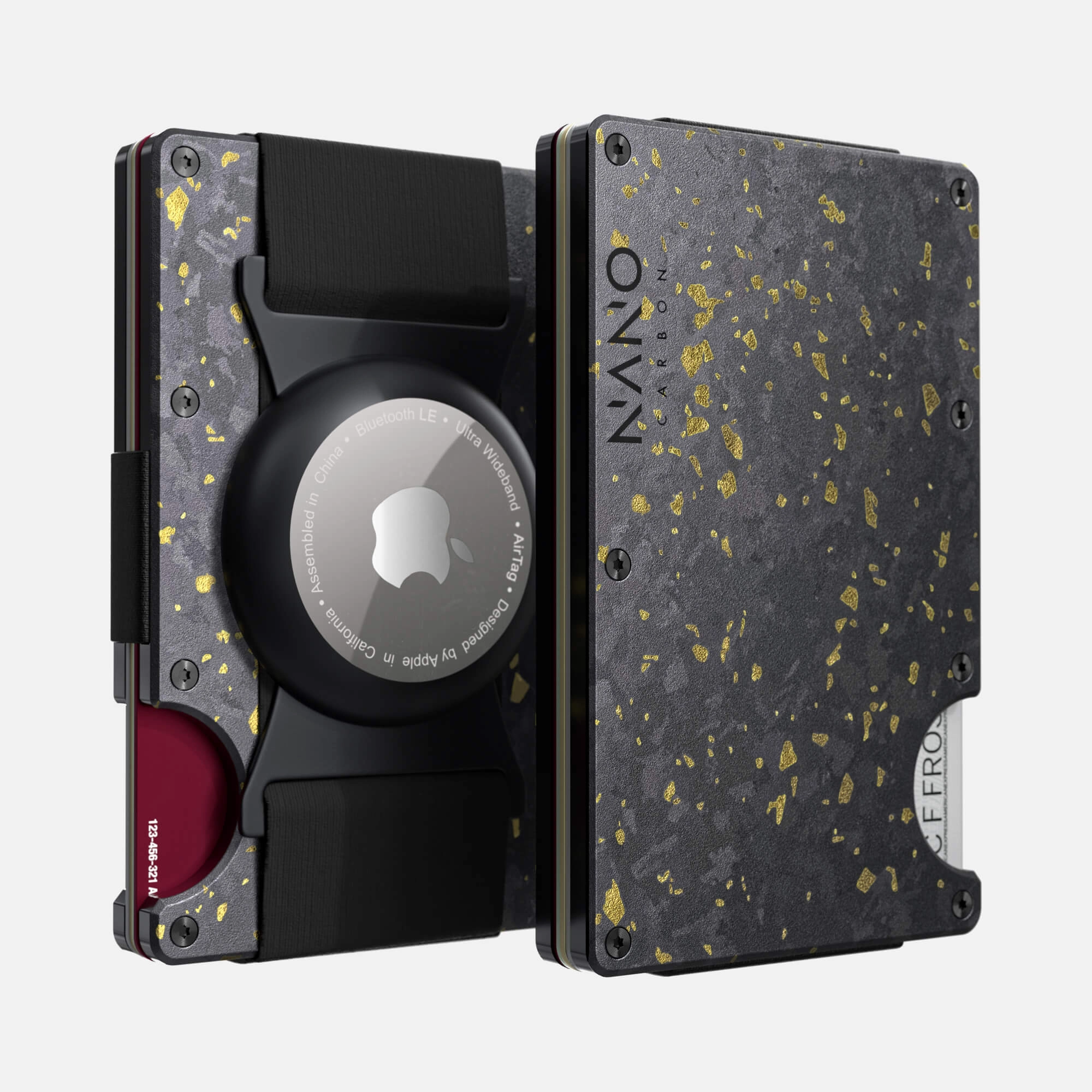 Airtag Cash Strap Wallet (Nero/Oro) Hot Deals Today