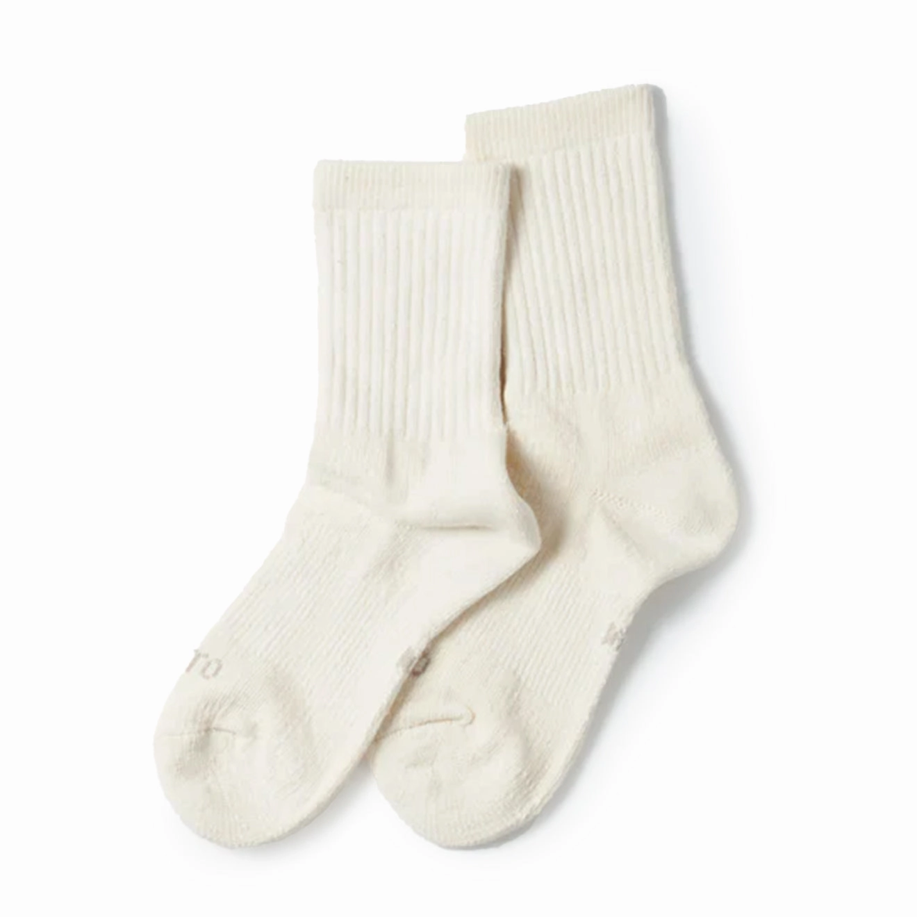 Exclusive Online Deal Surprise Discount Today Rototo Double Face Mini Crew Socks Organic Cotton Ivory