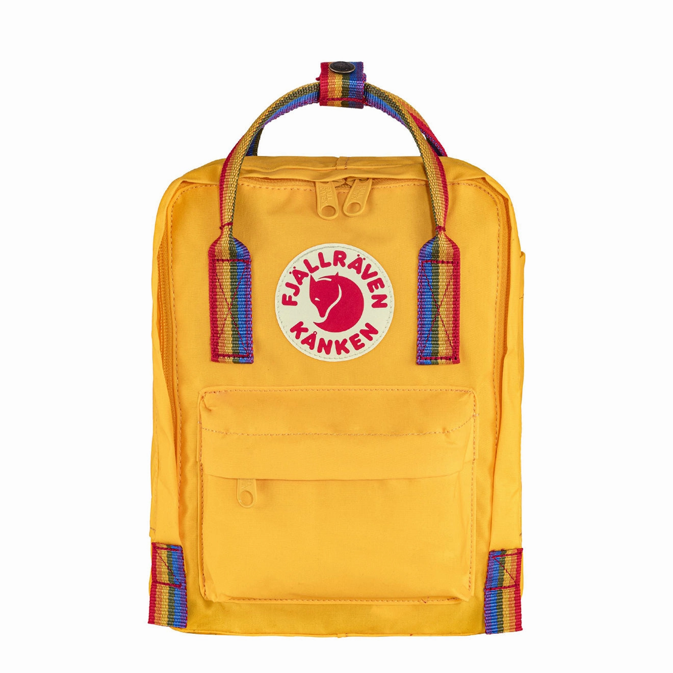 Fjallraven Kanken Rainbow Mini Backpack Warm Yellow / Rainbow Pattern Dont Miss This Offer