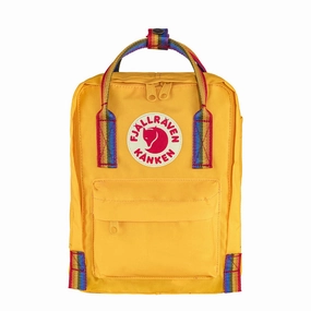 Fjallraven Kanken Rainbow Mini Backpack Warm Yellow / Rainbow Pattern Dont Miss This Offer