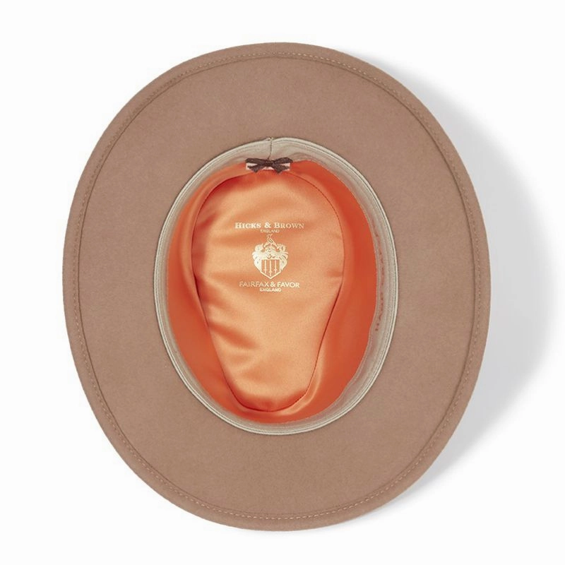 Shop Smart Deals Limited Stock Offer Hicks & Brown X Fairfax & Favor Waveney Ladies Fedora - Camel