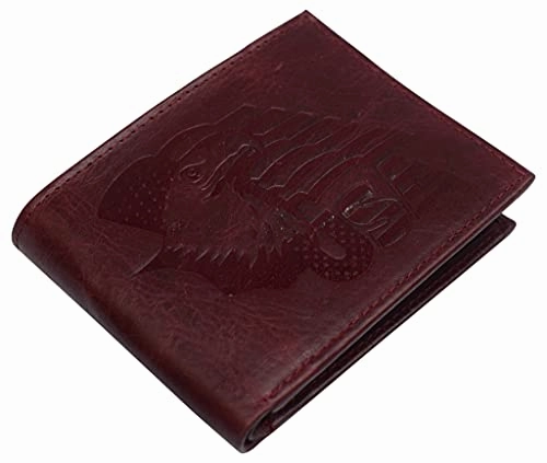 Rfid Blocking Genuine Leather Men'S Bifold Eagle Usa Flag Wallet Gift Exclusive Savings Event