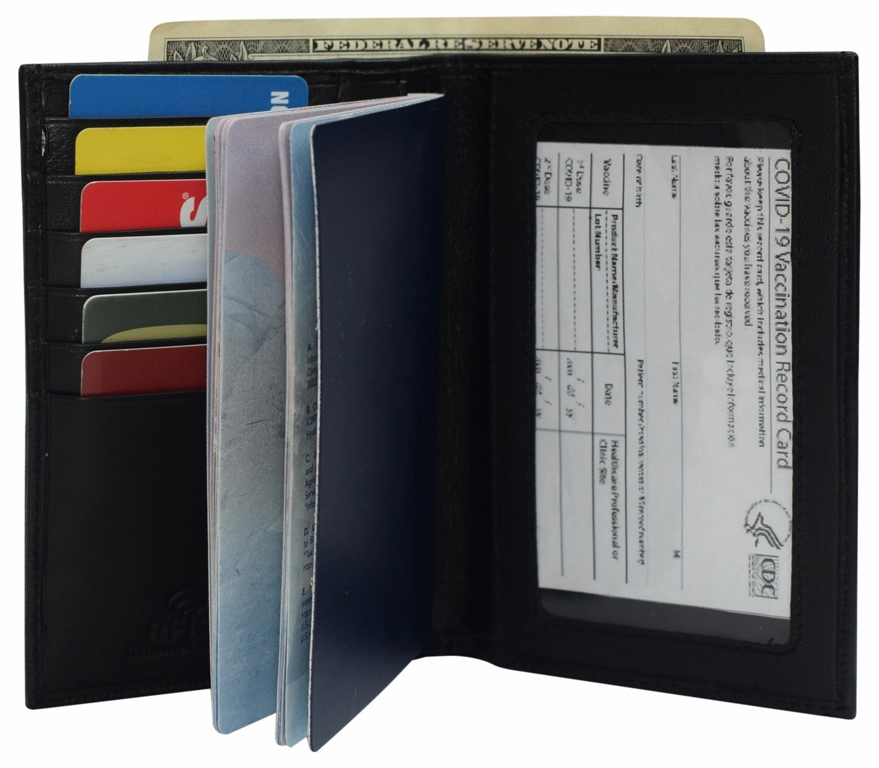 Genuine Leather Vaccination Passport Holder Cover Wallet Rfid Blocking Vaccine Card Holder Passport Wallet Shop Grab Savings Special Price Today