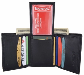 Trifold Middle Flap Id Lambksin Leather Wallet 3755 Sweet Deal Inside