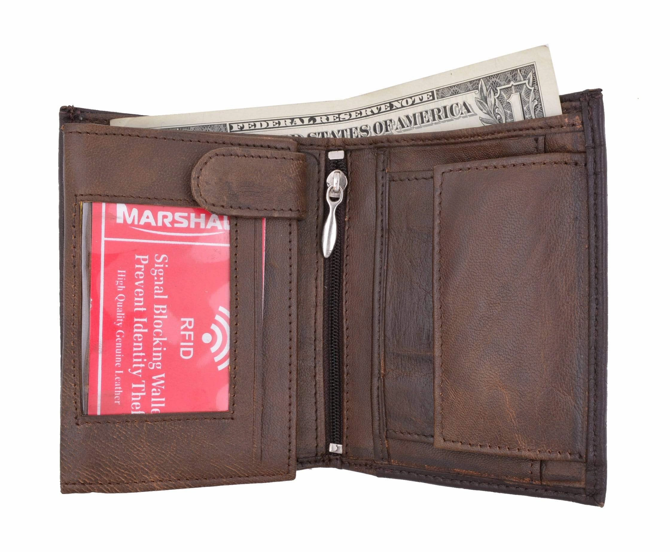 Surprise Offer Now Steal Todays Offer Crocodile Pattern Rfid Blocking Premium Leather European Style Bifold Trifold Wallet With Id Window Rfidp518Cr (C)