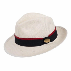 Hicks & Brown Holkham Panama Hat - Navy/Red Grab Your Hot Pick Save Today Event