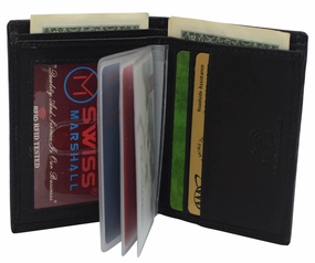Hot Offer Frenzy Daily Hot Deal Men Rfid Safe Minimalist Front Pocket Wallet Leather Thin Card Case