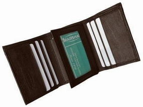 Men'S Premium Genuine Leather Credit Card Id Trifold Wallet P1107 Today Only Savings